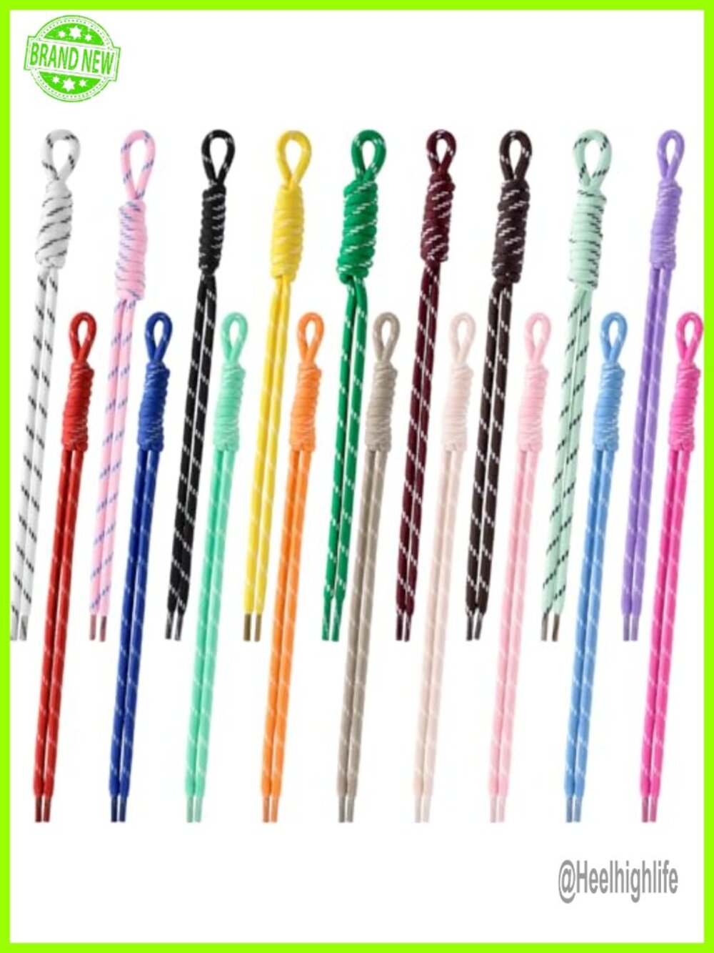 Paracord Keychains 18 Pack Polyester Braided Rope Key Chain Bag Charm